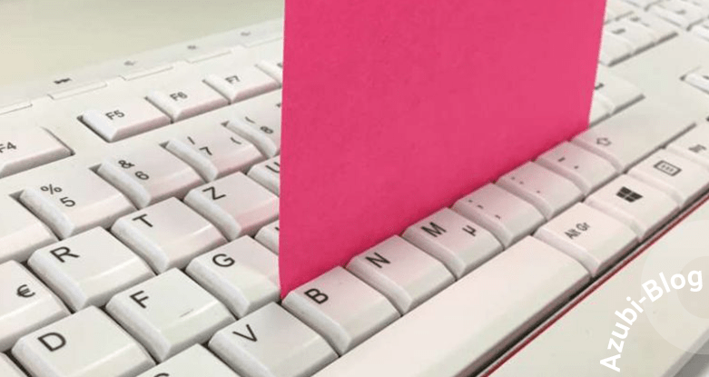 Azubi Büro-Hack Tastatur reinigen
